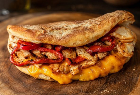 TAVUK DÖNER & CHEDDAR SANDVİÇ